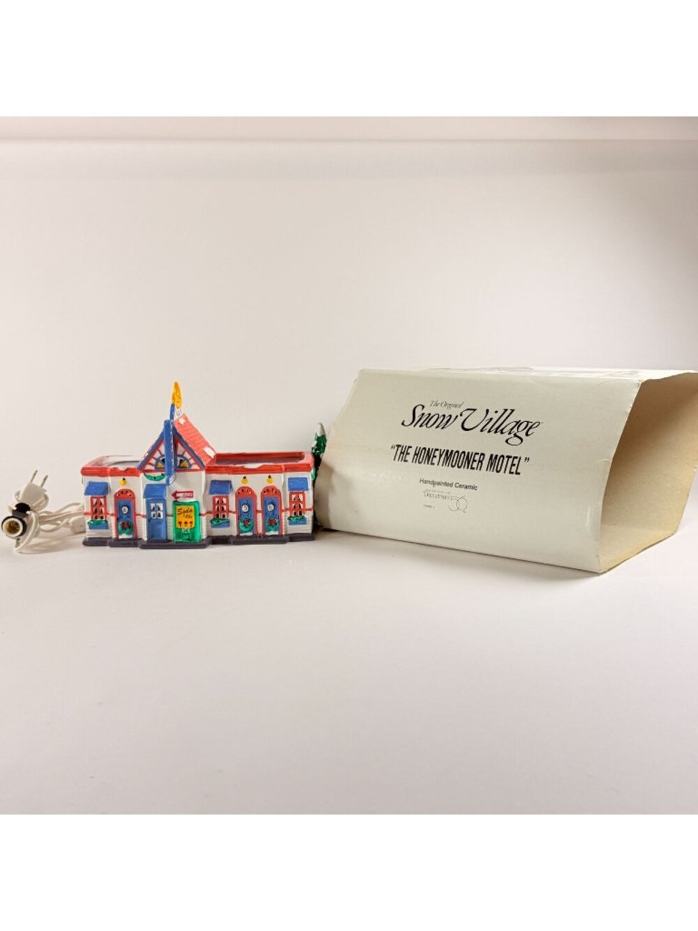 The Original Snow Village The Honeymooner Motel Hand Painted Ceramic 54011